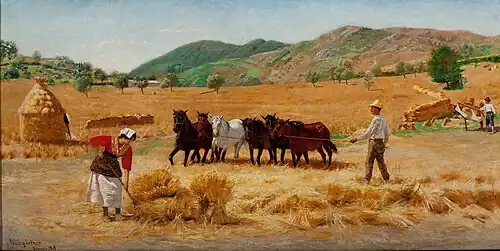Harvest in Anticoli, 1903. Pinacoteca do Estado de São Paulo