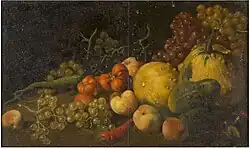 Stillleben mit Gemüse und Früchten