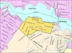 Census Bureau map of Pine Beach, New Jersey