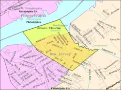 Census Bureau map of Riverton, New Jersey