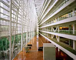A photograph, from 2008, of the interior of the office building which serves as Ivanhoe Cambridge's head office or headquarters