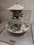 Ceramic model of a Chinese Watch Tower, Han Dynasty