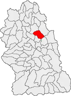 Location in Hunedoara County