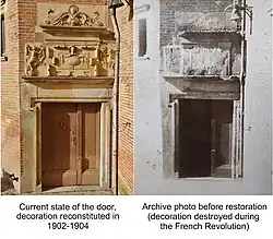 Restoration of the tower's door