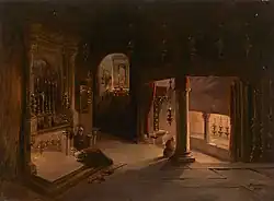 Pèlerins en Prière, (1840, private collection)