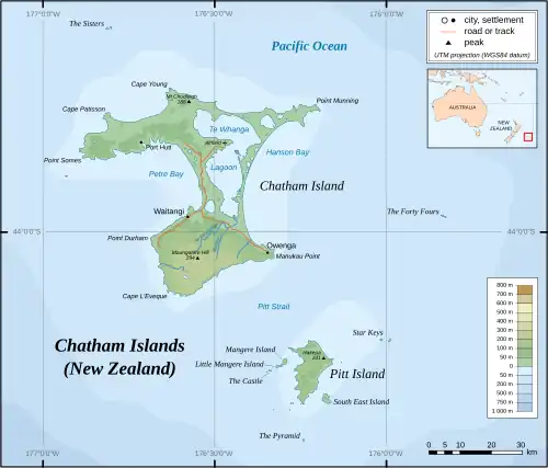 Te One is located in Chatham Islands