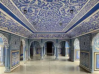 Chhavi Niwas, the blue room
