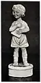 Child with picture book. Figurine, c. 1906