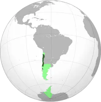 Location of Chile