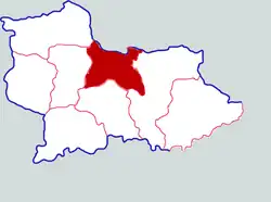 Location in Shangqiu