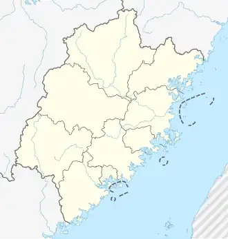Zhangping is located in Fujian