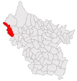Location in Buzău County
