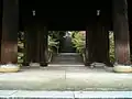 The front gate or sanmon (山門; lit. "Mountain Gate") of Chion-in