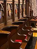 Choir stalls at the Church of the Good Shepherd (Rosemont, Pennsylvania)