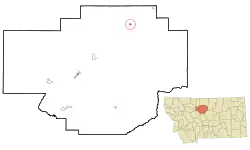 Location of Big Sandy, Montana
