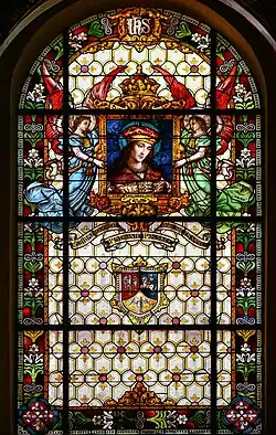 Interior: stained-glass window St. Casimir (1899 by Franz Borgias Mayer, Munich)