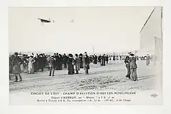 Departure of Émile Aubrun in a Blériot XI.
