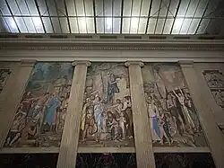 One of the two murals at Clark Hall