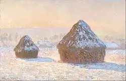 Monet: Wheatstacks, Snow Effect, Morning