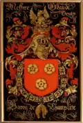 Escutcheon of Claude de Vergy (1495-1560?)