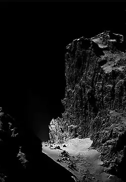 Image showing ragged cliffs, 10 December 2014