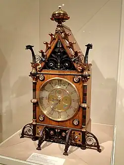 Clock (c. 1865), designed by Bruce James Talbert, Indianapolis Museum of Art, Indianapolis, Indiana.