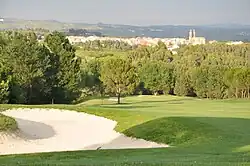 Barcelona Golf Club, with Sant Esteve Sesrovires behind