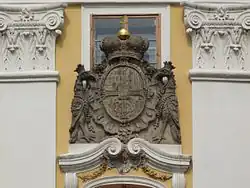 Coat of arms of Prince Charles Alexander of Lorraine, Grand Master from 1761 to 1780.