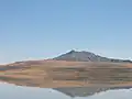 Coast of Antelope Island as seen from the causeway