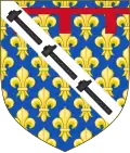 Coat of Arms of Charles Martel of Anjou-Hungary (according to a fresco in the town hall of San Gimignano, Tuscany)
