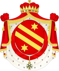 Coat of Arms of Lucien Bonaparte, Roman Prince of Canino