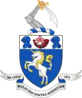 Coat of arms of Roxburghshire County Council 1890–1962.