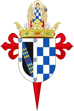 Coat of Arms as Marchioness of Casa Fuerte (2013–present)