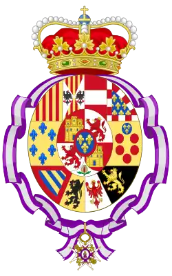 Isabella 's arms as Princess of Asturias