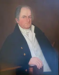 Portrait of John Coburn located at the Margaret I. King Library in the University of Kentucky in Lexington, Kentucky