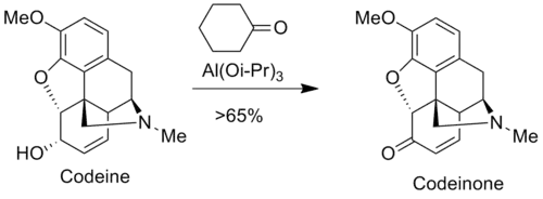 An Oppenauer oxidation of codeine