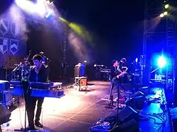 Codes performing at Electric Picnic 2011 in Ireland. From left to right: Paul Reilly, Raymond Hogge, Daragh Anderson and Eoin Stephens