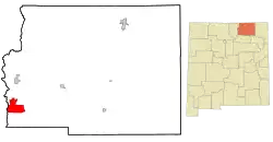 Location of Angel Fire, New Mexico