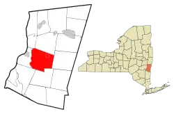 Location of Claverack, New York
