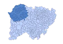 Location in Salamanca