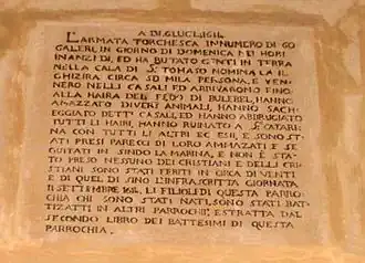 Commemorative plaque of the raid at St Gregory's church