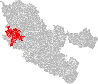 Location within the Moselle department
