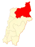 Map of Diego de Almagro commune in Atacama Region