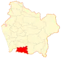 Map of Loncoche commune in Araucanía Region