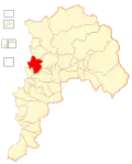 Map of the Puchuncaví commune in the Valparaíso Region