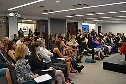 An Image of people meeting for community conservation purpose