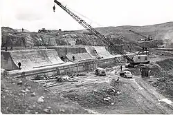 Construction of Bukan Dam 1967