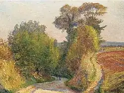 Un paysage au soleil couchant ("A landscape at sunset"), ca. 1900
