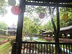 Corridor in Guangming Butterfly Valley of Guangming Village.