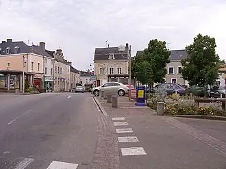 The centre of Cossé-le-Vivien